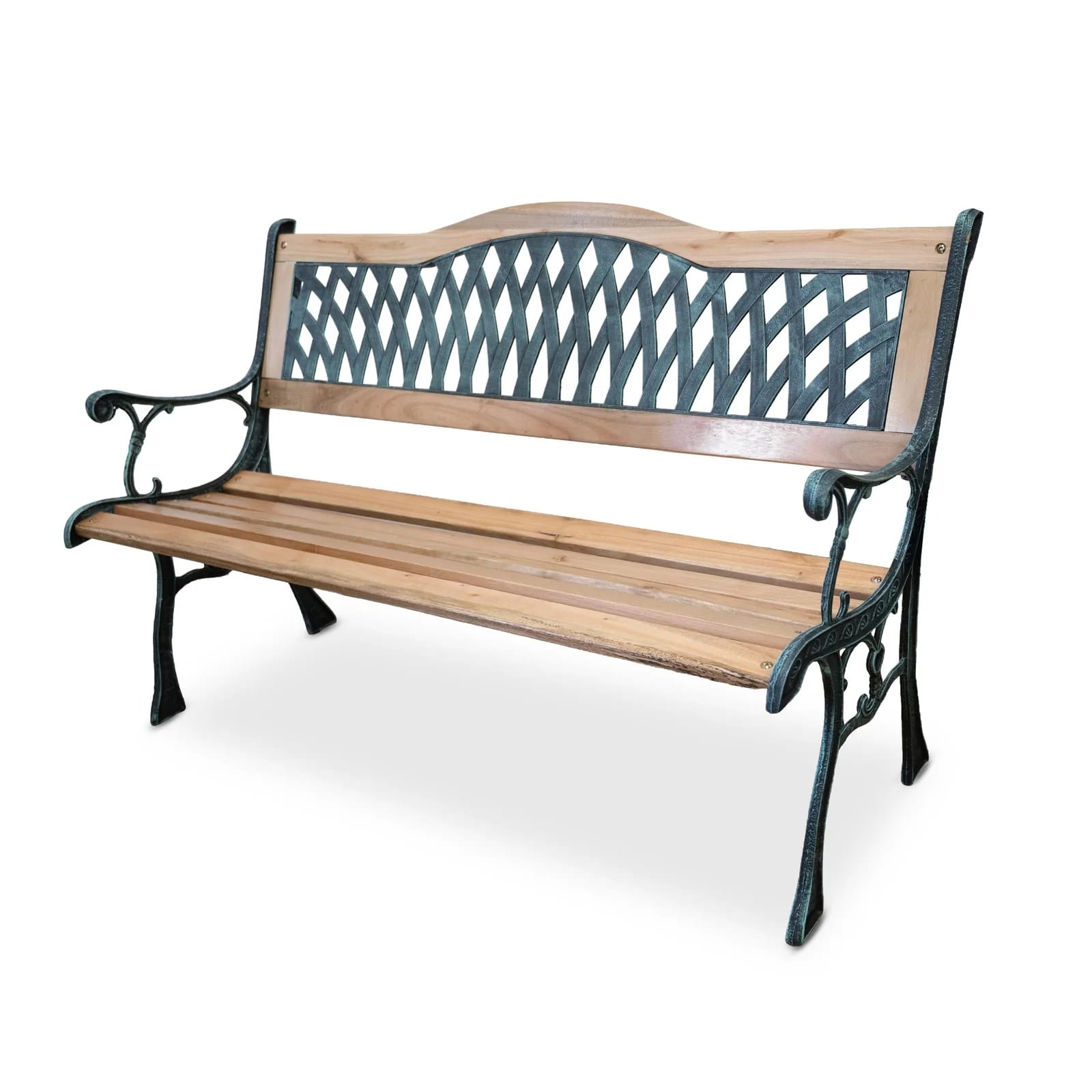 Ławka ogrodowa HILDA 126×52×75 cm – zdjęcie 1