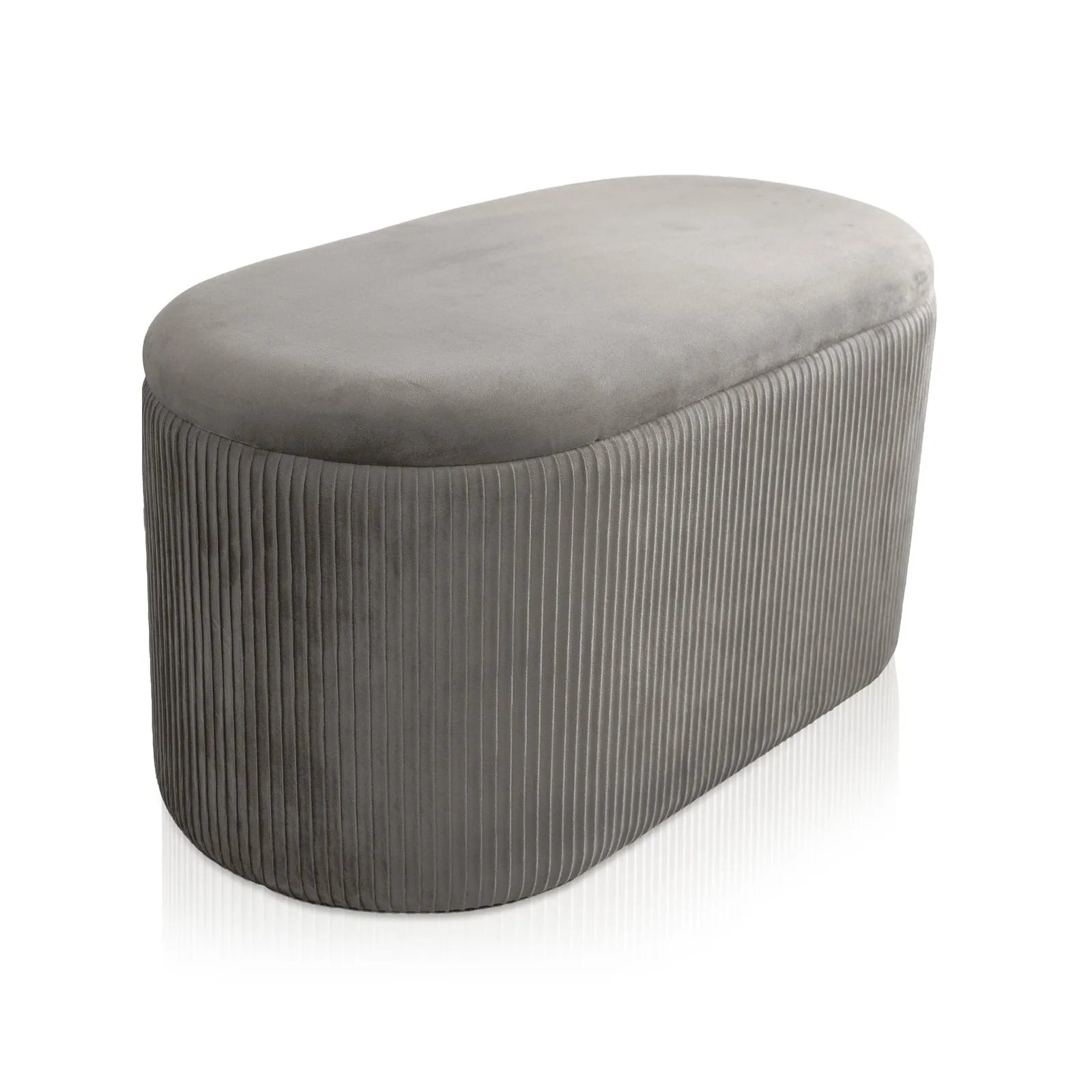 Pufa duo welur AMBROSE 80×40×40cm taupe – zdjęcie 1