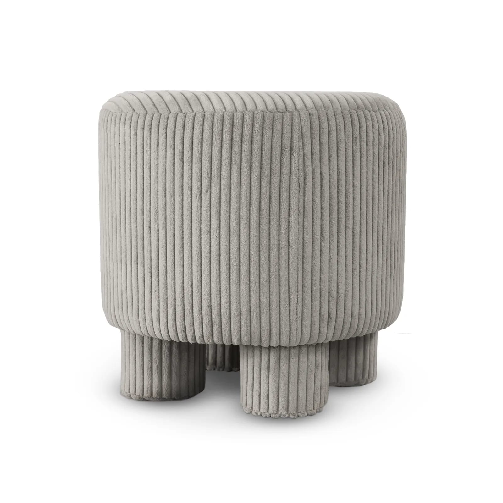 Pufa sztruks DAGMAR 40×40×40cm taupe – zdjęcie 1