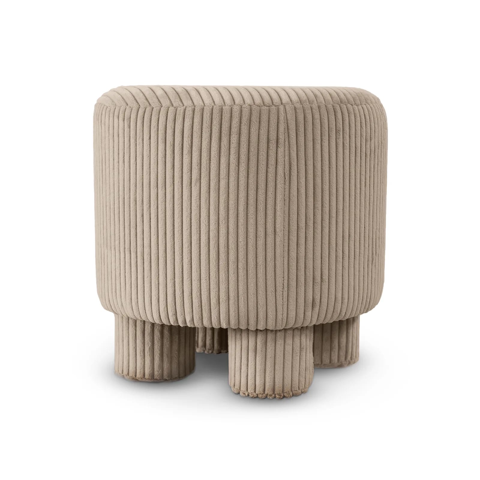 Pufa sztruks EMILIA 40×40×40cm toffie – zdjęcie 1