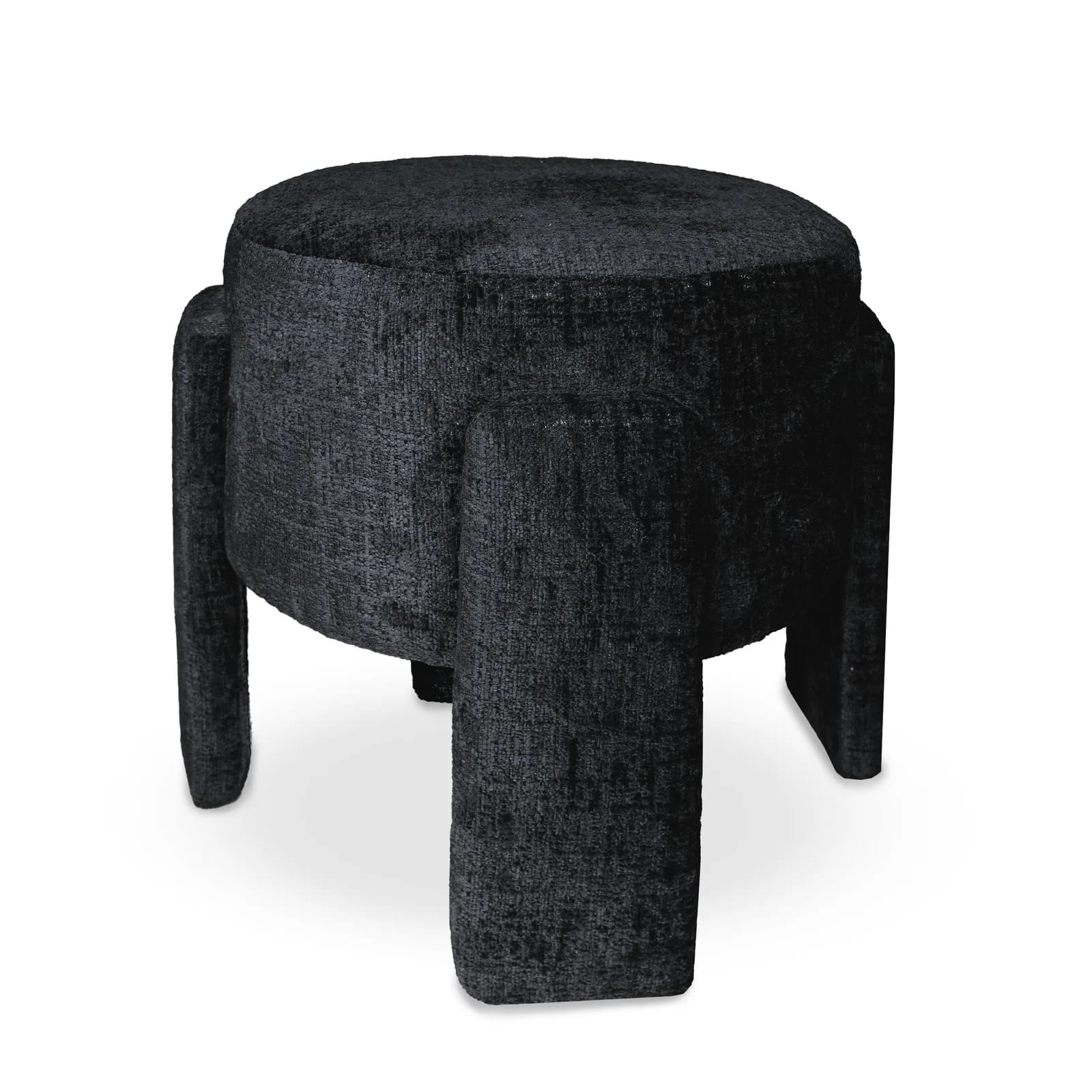 Pufa szenil WALLACE 42×42×40cm czarny – zdjęcie 1