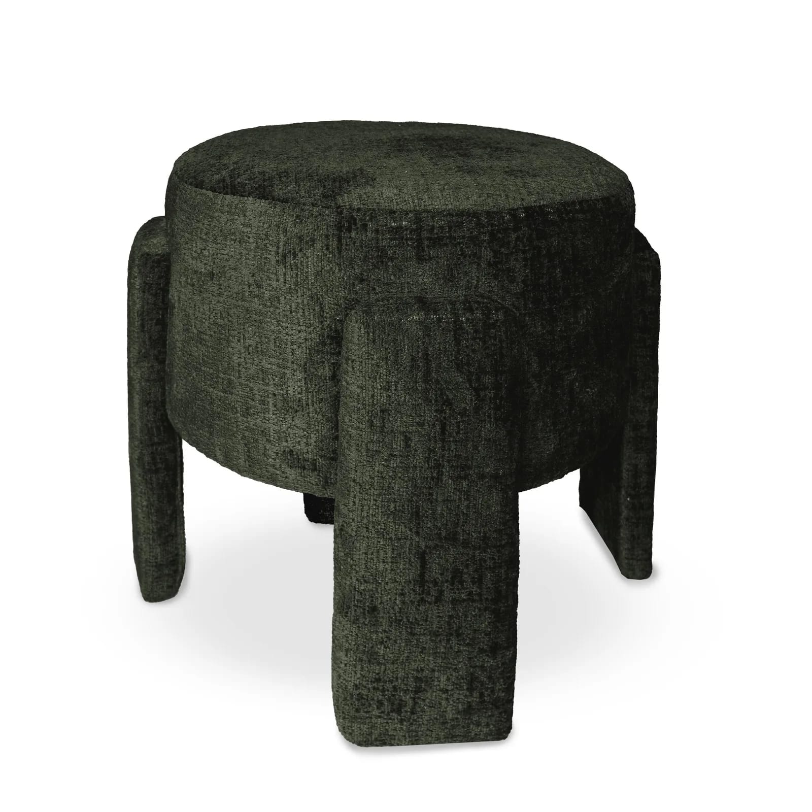 Pufa szenil WALLACE 42×42×40cm oliwka – zdjęcie 1