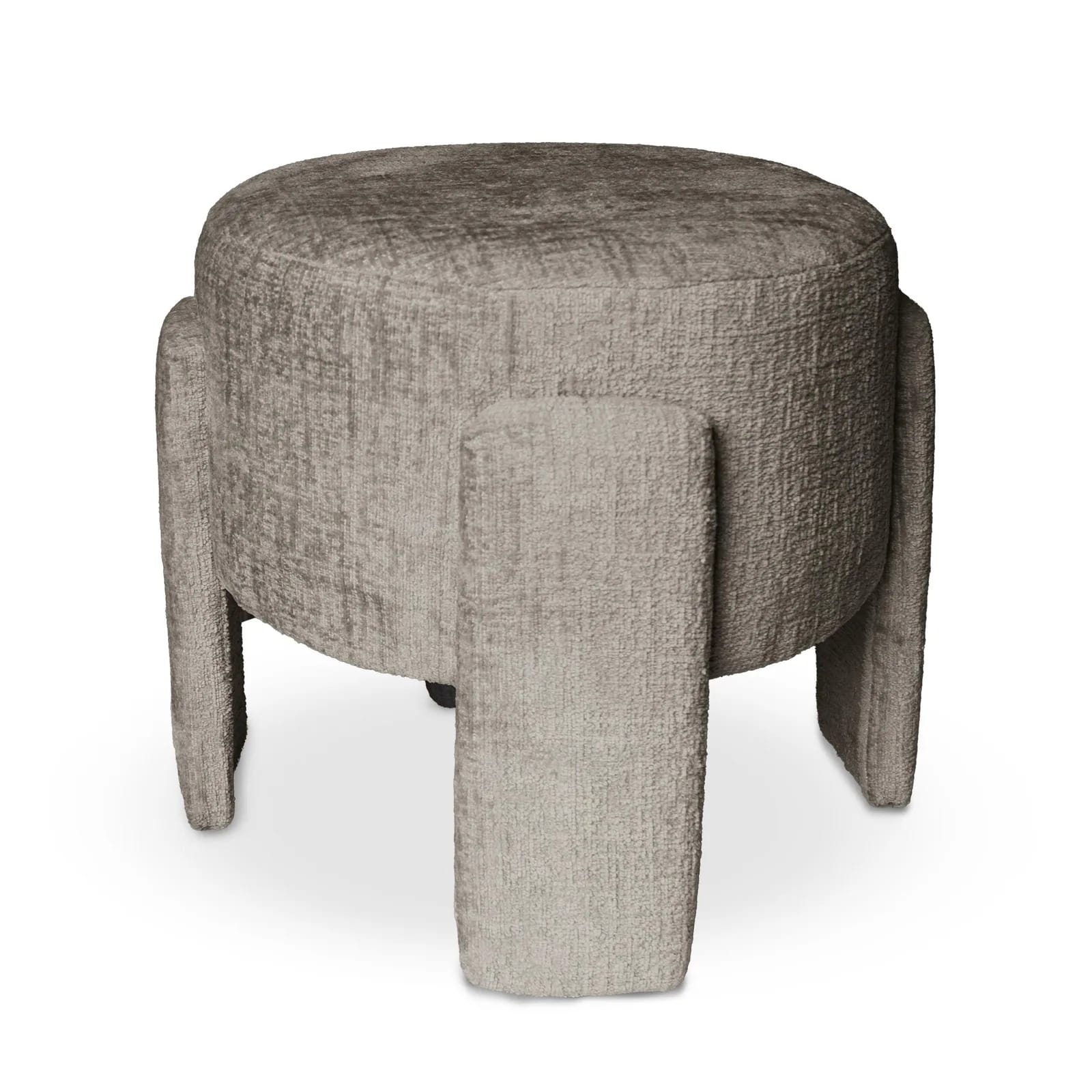 Pufa szenil WALLACE 42×42×40cm taupe – zdjęcie 1