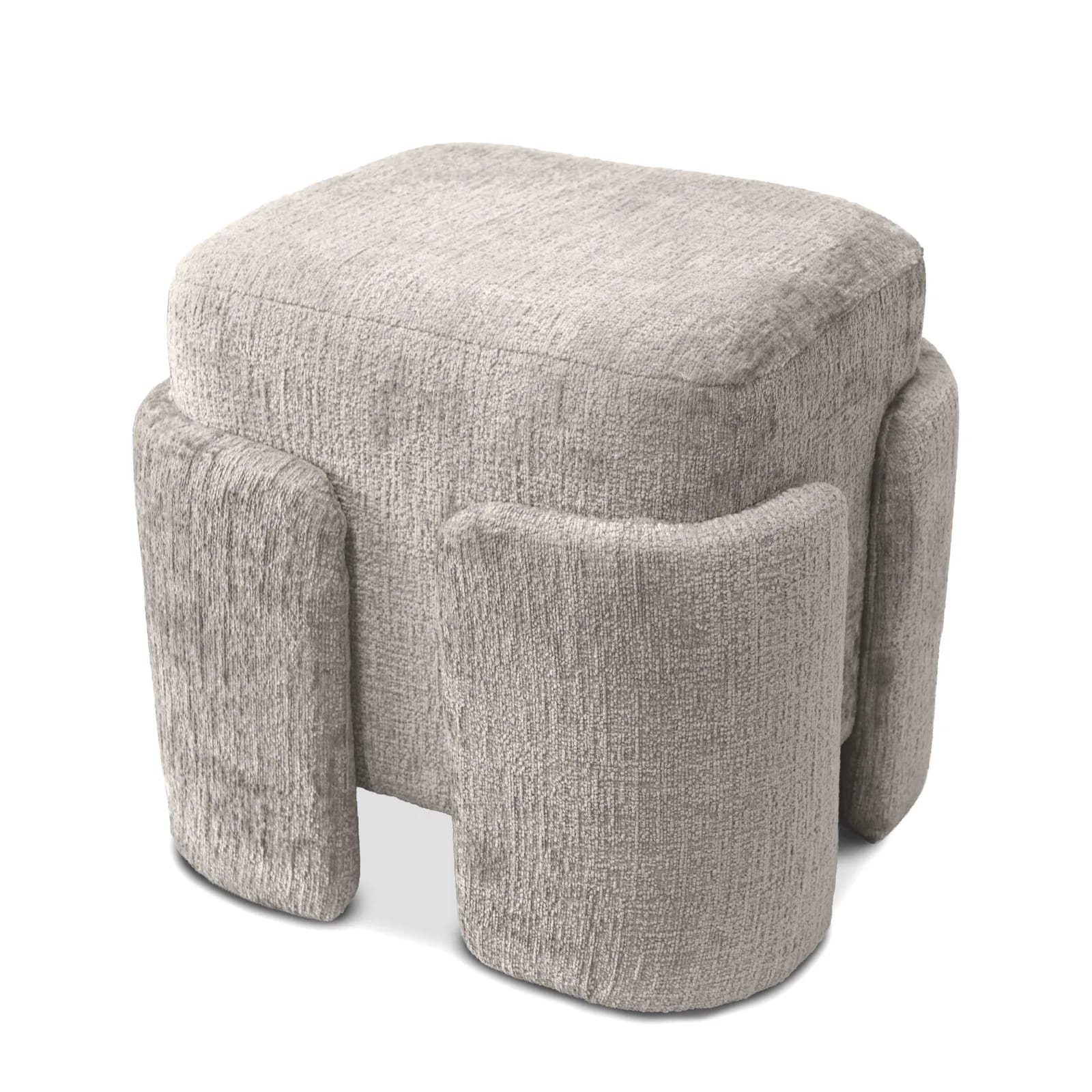 Pufa szenil PASCAL 42×37,5×40cm beż – zdjęcie 1