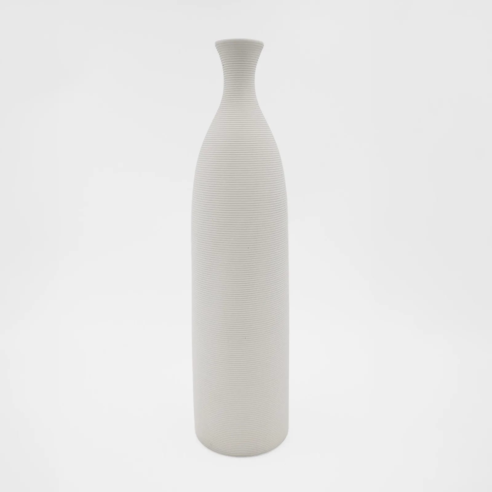 Wazon ozdobny Prążek biały 11x41 cm – zdjęcie 1