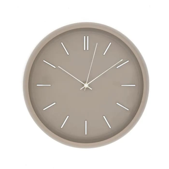 Zegar ścienny ozdobny taupe FI30cm – zdjęcie 1