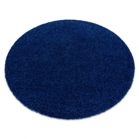 Dywan SOFFI koło shaggy 5cm granat – zdjęcie 1